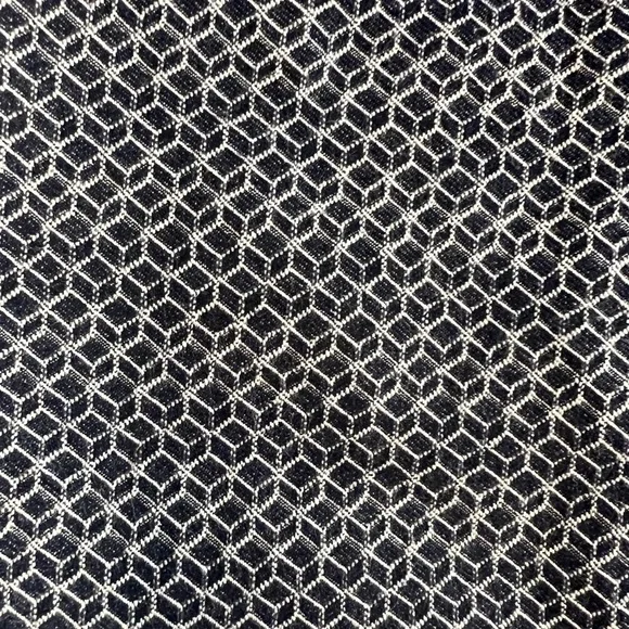 Dana Buchman Knit Tummy Control Pull On Ankle Dress Pants Geo Cubes Size S - Picture 3 of 12